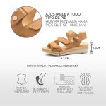 Sandalia Keady Luccia - cuero horma ancha - Imagen 3