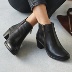 Botineta KEADY - ROSARIO . Con taco y dos cierres - neoprene - Image 2