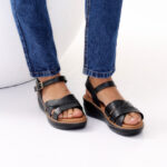 Sandalia Keady Cuero Confortable Plantilla Acolchada - Imagen 5