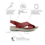 Sandalia Keady Magaz - Cuero Genuino Superconfort Liviana - Image 16