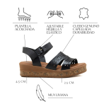 Sandalia Keady Senovia - Cuero Genuino Liviano Plataforma Acolchada - Image 7