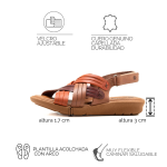 Sandalia KEADY Coral - cuero confort - Image 2