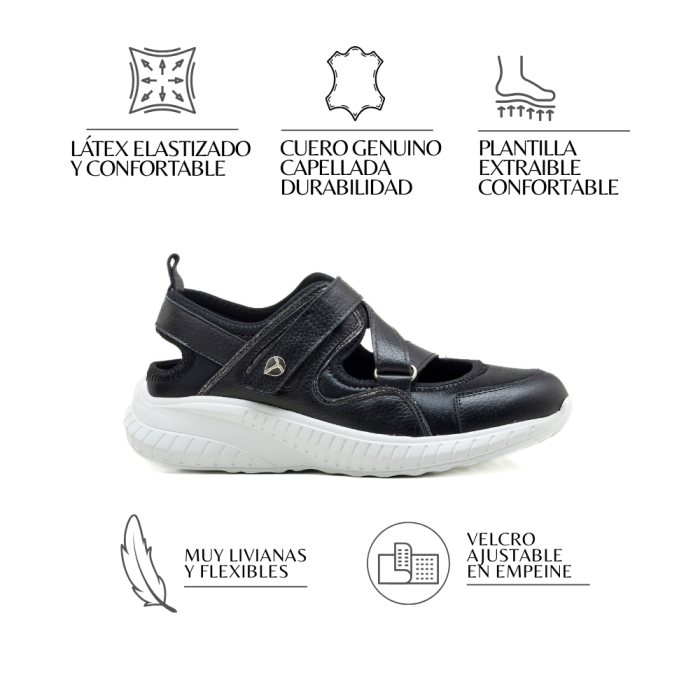 Zapatilla KEADY Alas - cuero y velcro - Image 5