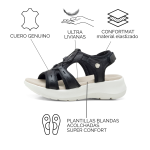 Sandalia Keady Cellier - Cuero Deportivas Plantilla Anatómica - Image 3