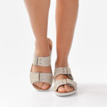 Zueco Keady Gemma - cuero genuino con velcro - Imagen 3