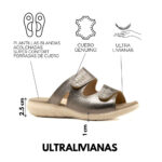 Sandalias KEADY Ella zuecos cuero genuino anatómica - Imagen 8
