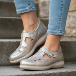 Zapatilla KEADY Rummi cuero genuino calado - Image 2