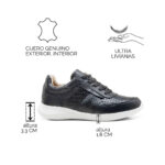 Zapatillas KEADY Pau cuero calado ultraliviana - Imagen 9