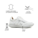 Zapatillas KEADY Pau cuero calado ultraliviana - Imagen 7