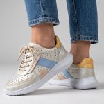 Zapatillas KEADY Pau cuero calado ultraliviana - Imagen 6