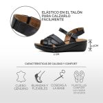 Sandalia KEADY Nelly - Cuero Genuino Superconfort - Imagen 9