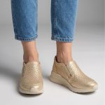 Mocasín Zapatilla Keady Heis cuero calado - Imagen 4