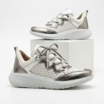 Zapatilla KEADY PERLA- urbana de cuero calado - Imagen 8