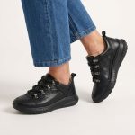 Zapatilla KEADY PERLA- urbana de cuero calado - Imagen 4