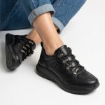 Zapatilla KEADY PERLA- urbana de cuero calado - Imagen 2