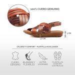 Sandalia KEADY Coral - cuero confort - Imagen 4