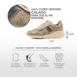 Zapatilla Keady Jocelyn cuero genuino calado - Imagen 3